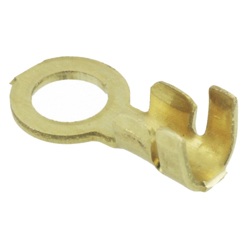 100 pcs - TE Connectivity Uninsulated Ring Terminal, M3.5 (6) Stud Size, 0.5mm² to 1.4mm² Wire Size