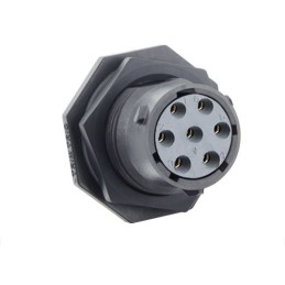 1 pcs - Souriau Circular Connector, 7 Contacts, Cable Mount, Socket