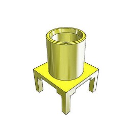 1 pcs - Samtec MCX Series, jack Through Hole MCX Connector, 50Ω, Solder Termination, Straight Body