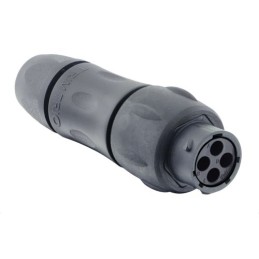 1 pcs - Souriau Circular Connector, 4 Contacts, Cable Mount, Socket