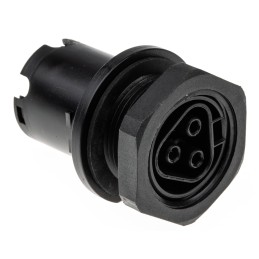 1 pcs - Wieland RST20i3 Series Circular Connector, 3-Pole, Female, Cable Mount, 20A, IP68