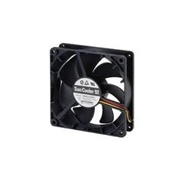 1 pcs : 9A0912S401 - DC Fans Axial Fan, 92x92x25mm, 12VDC, 58.6CFM, 3.24W, 39dBA, Ball, Lead Wire, Tach