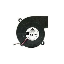 1 pcs : BUB0712HJ-00 - Blowers & Centrifugal Fans DC Blower, 70x70x25mm, 12VDC, 11.38CFM, 5.28W, 43dBA, 6000RPM, Sleeve, Tach