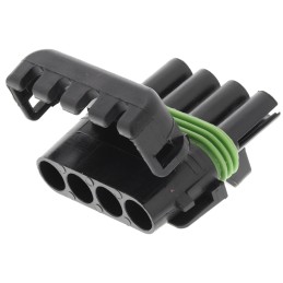 1 pcs - Delphi, Weather-Pack Automotive Connector Socket 4 Way, Crimp Termination