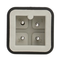 1 pcs - Epic Contact Heavy Duty Power Connector Insert, 10A, Male, H-A Series, 3 Contacts