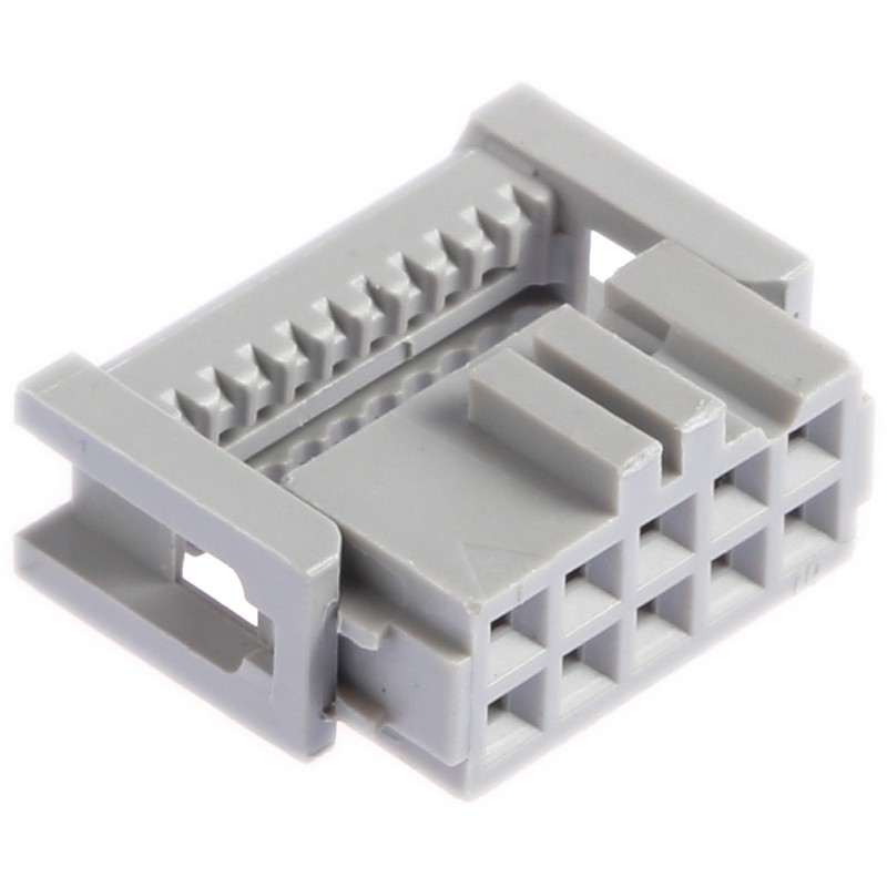 1 pcs - 3M 10-Way IDC Connector Socket for Cable Mount, 2-Row