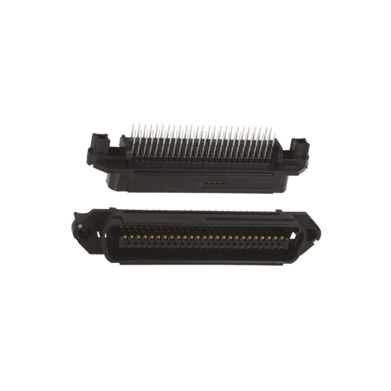 1 pcs - TE Connectivity CHAMP Series Straight PCB Mount PCB Socket, 50-Contact, 1-Row, 2.16mm Pitch, Screw Termination