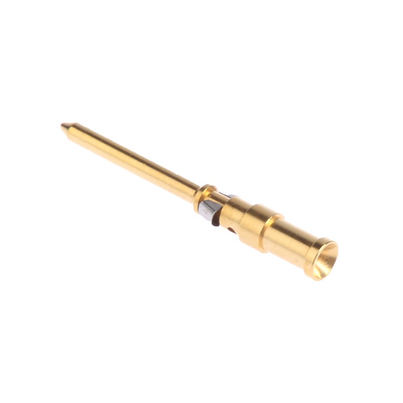 100 pcs - Han Contacts Male 10A Crimp Contact Minimum Wire Size 0.75mm² Maximum Wire Size 0.75mm² for use with Heavy Duty Power