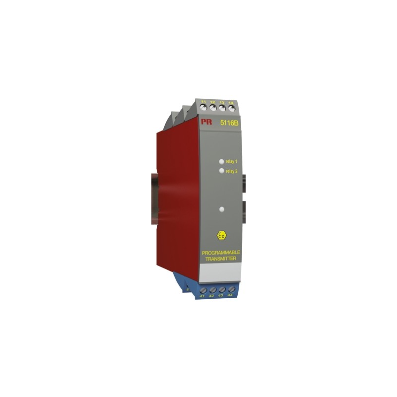 1 pcs - PR Electronics 5100 Series Galvanic Barrier, Current, RTD, Thermocouple, Voltage Input, Current, Voltage, Relay Output,