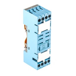 1 pcs - Releco MRC 8 Pin 250V ac DIN Rail Relay Socket, for use with C80 Series Time Relays
