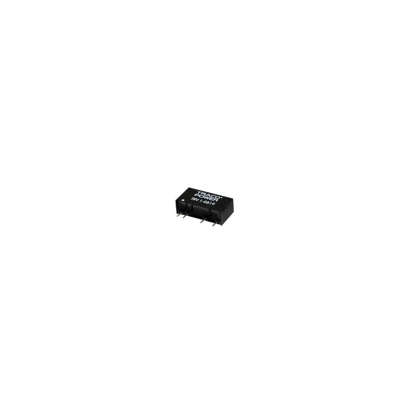 1 pcs : TRV 1-0512 - Isolated DC/DC Converters - Through Hole Product Type: DC/DC, Package Style: SIP, Output Power (W): 1, Inpu