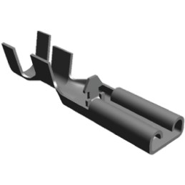 100 pcs - TE Connectivity Positive Lock .110 Mk II Uninsulated Female Spade Connector, Receptacle, 2.79 x 0.51mm Tab Size, 0.5