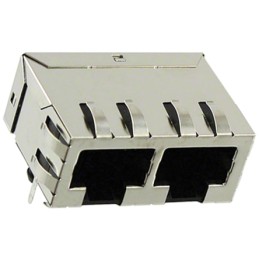 1 pcs - Molex 43223 Series Female RJ45 Connector, Through Hole, Cat3, Cat4