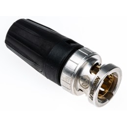 1 pcs - Neutrik, Plug Cable Mount BNC Connector, 75Ω, Crimp Termination, Straight Body