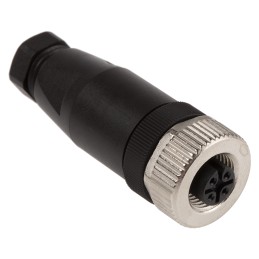 1 pcs - Phoenix Contact Circular Connector, 4 Contacts, Cable Mount, M12 Connector, Socket, Female, IP67, SACC Series