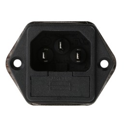 1 pcs - Schaffner 6A, 250 V ac Male Panel Mount IEC Inlet Filter FN9260B-6-06, Faston 2 Fuse