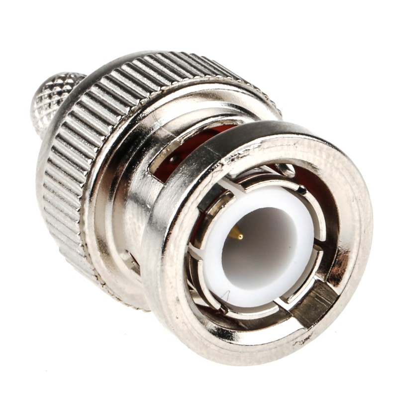 1 pcs - RS PRO, Plug Cable Mount BNC Connector, 50Ω, Crimp Termination, Straight Body