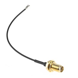 1 pcs - RS PRO Female SMA to Female U.FL Coaxial Cable, 100mm, RF Coaxial, Terminated
