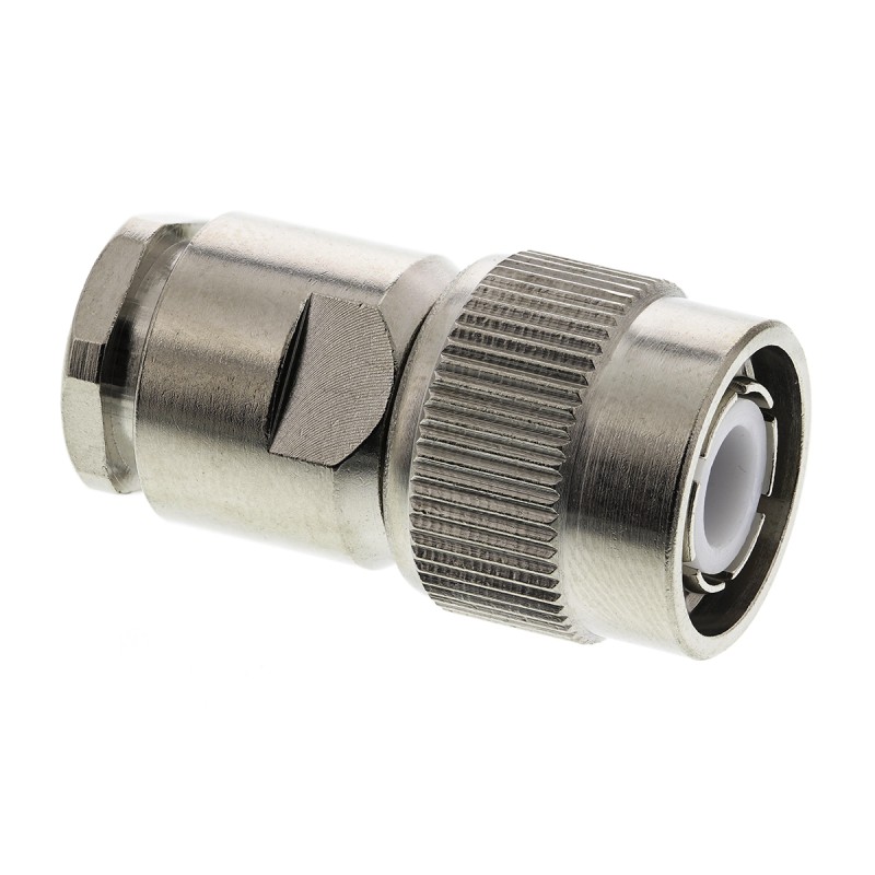 1 pcs - Radiall, Plug Cable Mount TNC Connector, 50Ω, Clamp Termination, Straight Body