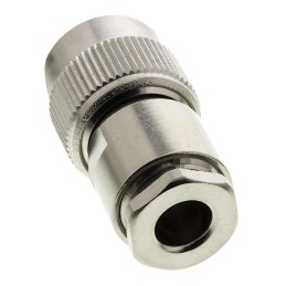 1 pcs - Radiall, Plug Cable Mount TNC Connector, 50Ω, Clamp Termination, Straight Body