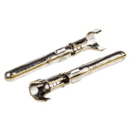 100 pcs - TE Connectivity Commercial MATE-N-LOK Series Male Crimp Terminal, 20AWG Min, 17AWG Max
