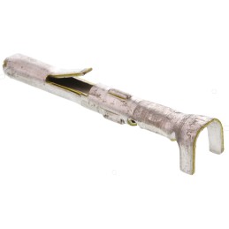 100 pcs - TE Connectivity Commercial MATE-N-LOK Series Male Crimp Terminal, 20AWG Min, 17AWG Max