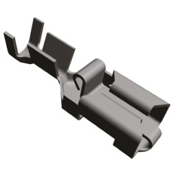 100 pcs - TE Connectivity Positive Lock .250 Mk I Uninsulated Female Spade Connector, Receptacle, 6.35 x 0.8mm Tab Size, 1mm² 