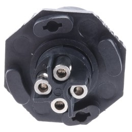 1 pcs - Souriau Circular Connector, 4 Contacts, Panel Mount, Plug, Female, IP68, IP69K, UTS Series