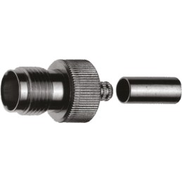 15 pcs - Telegartner, Plug Cable Mount TNC Connector, 50Ω, Crimp Termination, Straight Body