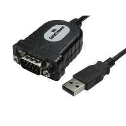 1 pcs - RS PRO Male 9 Pin D-sub to Male USB A Serial Cable, 200mm PVC