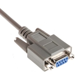1 pcs - RS PRO Male 9 Pin D-sub to Female 9 Pin D-sub Serial Cable, 2m PVC