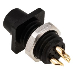 1 pcs - binder Circular Connector, 3 Contacts, Panel Mount, Subminiature Connector, Socket, Female, IP40, 719 Series