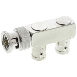 1 pcs - Telegartner Tee 75Ω RF Adapter BNC Plug to BNC Socket 4GHz