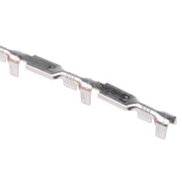 100 pcs - TE Connectivity FASTON .110 Uninsulated Female Spade Connector, Receptacle, 2.79 x 0.51mm Tab Size, 0.5mm² to 1.3mm²