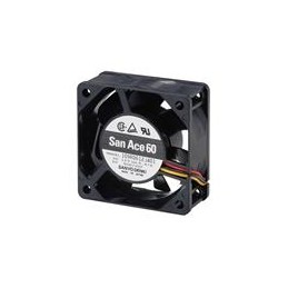 1 pcs : 109R0624J4D01 - DC Fans Axial Fan, 60x60x25mm, 24VDC, 37.4CFM, 5.76W, 44dBA, Ball, 3 Wire, Lock Sensor