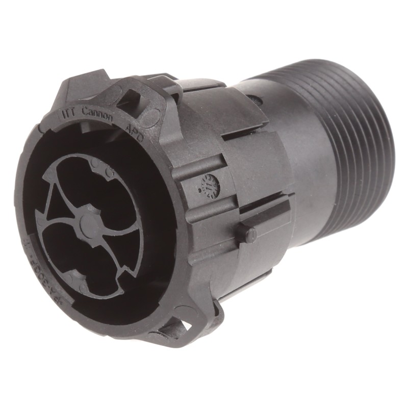 1 pcs - ITT Cannon, APD 2 Pole Din Plug, DIN 72585, 48 V dc IP67, Male, Cable Mount
