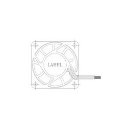 1 pcs : AFC0612DB-F00 - DC Fans Fan, 60x15mm, 12VDC, 29.24CFM, 3.96W, 0.33A, 47.5dBA, Ball, 4-Leads, Tach/PWM