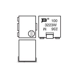 1 pcs : 3223W-1-102E - Trimmer Resistors - SMD 1K OHM 3mm 20%