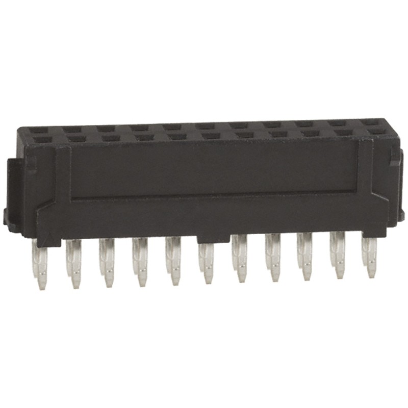 200 pcs - Hirose DF11 Series Straight Through Hole Mount PCB Socket, 22-Contact, 2-Row, 2.0mm Pitch, Solder Termination