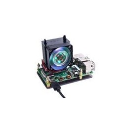 1 pcs : 114992082 - CPU & Chip Coolers Black Warrior ICE Tower CPU Cooling Fan for Raspberry Pi (Support Pi 4)