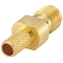 1 pcs - Rosenberger SMA Series, jack Cable Mount SMA Connector, 50Ω, Crimp Termination, Straight Body