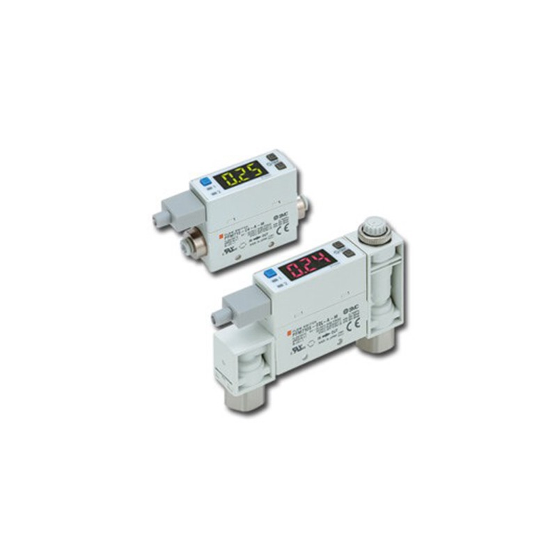 1 pcs - SMC PFM7 Series Integrated Display Flow Switch for Dry Air, Gas, 2 l/min Min, 100 L/min Max