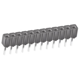 1 pcs - Samtec CES Series Straight Through Hole Mount PCB Socket, 12-Contact, 1-Row, 2.54mm Pitch, Through Hole Termination
