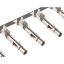 100 pcs - TE Connectivity Universal MATE-N-LOK Series Female Crimp Terminal, 20AWG Min, 14AWG Max