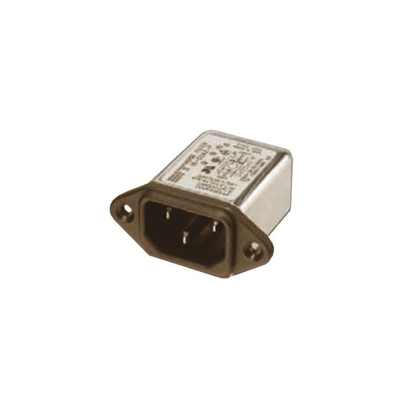 1 pcs - Roxburgh EMC 6A, 250 V ac/dc Screw Mount IEC Inlet Filter RIX0642P, Pin