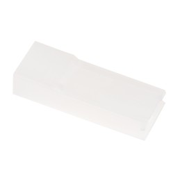 100 pcs - TE Connectivity, AMP FASTON 1 Way Nylon 66 Crimp Terminal Housing, 6.35mm Tab Size, Natural