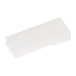 100 pcs - TE Connectivity, AMP FASTON 1 Way Nylon 66 Crimp Terminal Housing, 6.35mm Tab Size, Natural