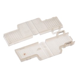 100 pcs - TE Connectivity, FASTON .250 Nylon 66 Crimp Terminal Housing, Natural