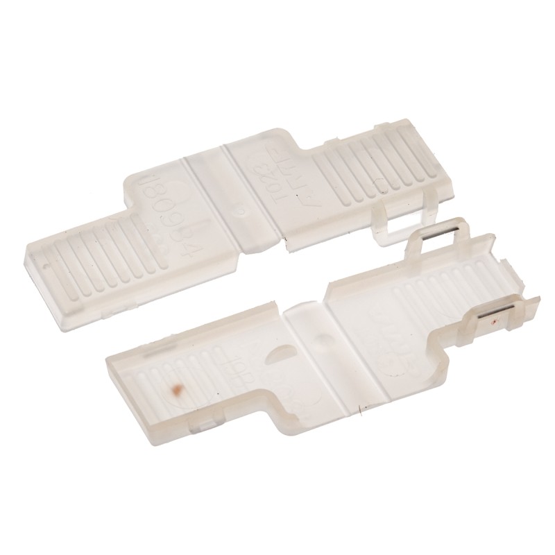 100 pcs - TE Connectivity, FASTON .250 Nylon 66 Crimp Terminal Housing, Natural