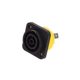 1 pcs : HPT-3-FDW - AC Power Plugs & Receptacles Femal/Outlet Pnl Mnt Without Term divide